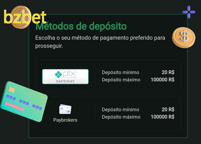 O cassino bzbetbet oferece uma grande variedade de métodos de pagamento